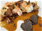 capon with langoustines and truffle